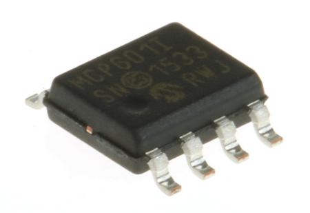 MCP601-I-SN Microchip MCP601-I/SN, Op Amp, RRO, 2.8MHz, 3 V, 5 V, 8-Pin SOIC