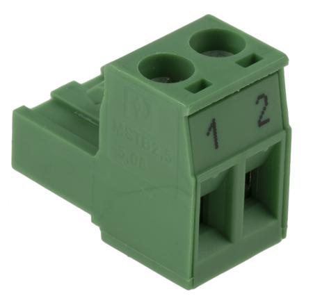 1758364 Phoenix Contact, 5.08mm Pitch, MSTB 2.5/2-5.08, 2 Way, , Pluggable Terminal Block, Plug, Plug-In, Screw Termination,