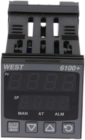 P6100-2200-020 West Instruments P6100 PID Temperature Controller, 48 x 48 (1/16 DIN)mm, 1 Output SSR
