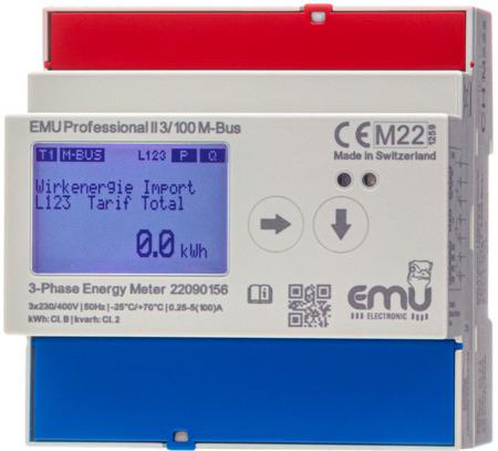 P20A000M EMU Electronic AG 3 Phase LCD Display Digital Power MeterPower