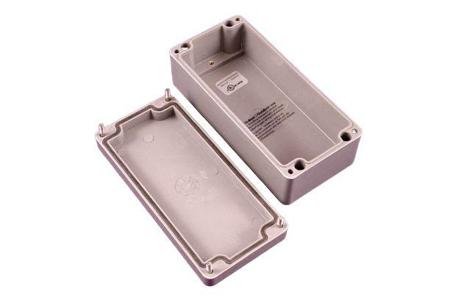 1590ZGRP083 Enclosure; Glass Reinforced Polyester; Mohogumi Rubber; 6.30 in. L x 2.94 in. W