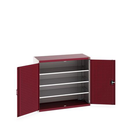 40022048-24V Bott 2 Door Sheet Steel Floor Standing Cupboard, 1300 X 650 X 1200mm