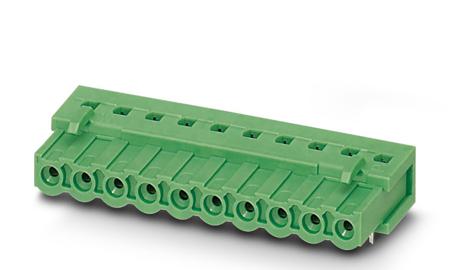 1786404 Phoenix Contact IC Series Right Angle Wave Soldering Mount Pluggable Terminal Block, 2 Contact(s), 5.08 mm Pitch, 1 Row