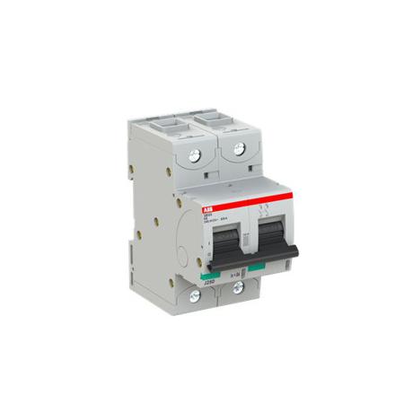 2CCS862001R0407 ABB S802S MCB, 2P, 8A Curve K, 690V AC, 50 kA Breaking Capacity