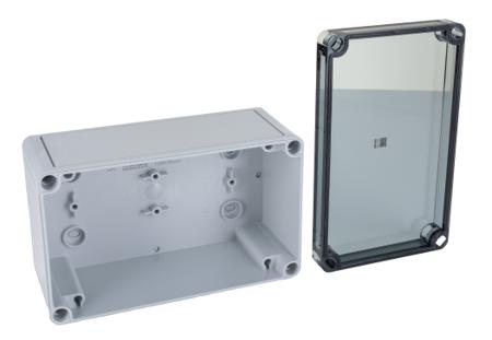 9514100 Rittal , Grey Polycarbonate Enclosure, IP66, 180x110x90mm