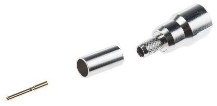 R23-007-05-012611000 RS Pro Straight Cable Mount FME Connector, Plug, Crimp Termination, 50Ω 0 → 900MHz, RG58/U