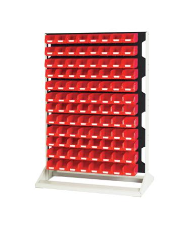 16917221.19V Bott Steel Louvre Panel Storage Unit, 550mm x 1000mm x 1450mm, Anthracite Grey