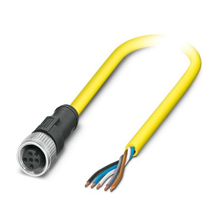 1406167 Phoenix Contact Female 5 way M12 to 5 way Free End Sensor Actuator Cable, 10 m