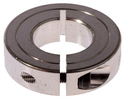 ENCL30-15MM-A Ruland Shaft Collar One Piece Clamp Screw, Bore 15mm, OD 30mm, W 8mm, Aluminium
