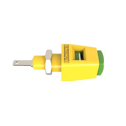 RS ESD 6554 / GNGE Schutzinger 12.6mm Green/Yellow Terminal Post, 30 V ac, 60 V dc, 5A, M8 x 0.5 Thread