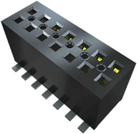 FLE-104-01-G-DV-TR Samtec, FLE, FLE 1.27mm Pitch 8 Way 2 Row Vertical PCB Socket, Surface Mount, Solder Termination