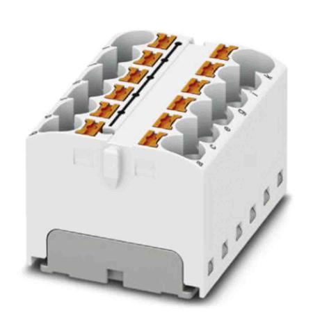 3273824 Phoenix Contact Distribution Block, 12 Way, 0.2 → 6mm², 32A, 450 V, White