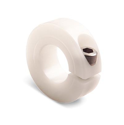 MCL-7-P Ruland Collar, One Piece, Clamp Screw, Bore 7mm, OD 18mm, W 9mm, Plastic