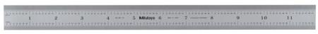 182-125 Mitutoyo 300mm Steel Imperial, Metric Ruler, With UKAS Calibration