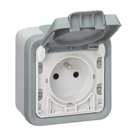 069911 Legrand Grey Plug Socket, NF Socket