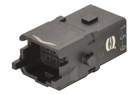 09100123006 HARTING Heavy Duty Power Connector Insert, 6.5A, Male, Han 1A Series, 12 Contacts