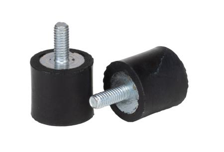 126-4291 RS PRO M4 Anti Vibration Mount, Male to Female Bobbin with 25kg Compression Load