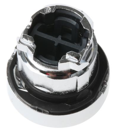 ZB4BA1 Schneider Electric XB4 Series, White Push Button Head, Spring Return, 22mm Cutout