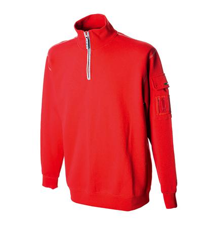 987103-L-RED JRC 987103 Red 35% Cotton, 65% Polyester Sweat Shirt L