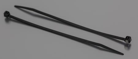 233-500 RS Pro Black Nylon Non-Releasable Cable Tie, 150mm x 3.6 mm