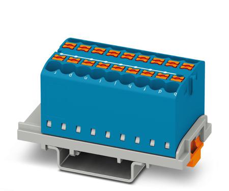 3273046 Phoenix Contact Distribution Block, 18 Way, 4mm², 24A, 690 V, Blue