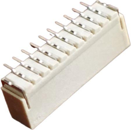 147-160 RS PRO Straight Surface PCB Header, 10 Contact(s), 1 mm Pitch, 1 Row, Shrouded