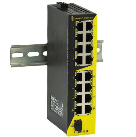 SW-7717 Brainboxes , Unmanaged 17 Port Network Switch