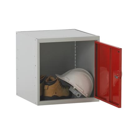 213-983 RS PRO 1 Door No Steel Blue, Light Grey Locker, 380 mm x 380 mm x 380mm