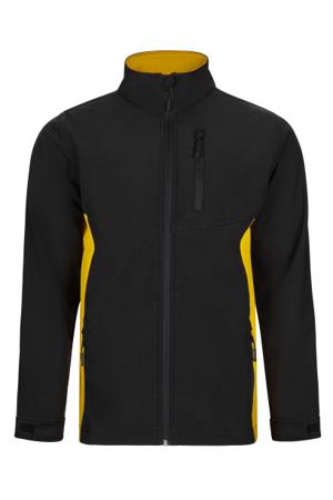 106004_00-17_XL Velilla 106004 Black/Yellow, Comfortable, Soft Jacket, XL