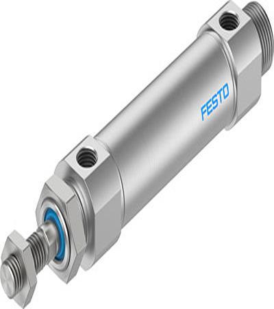 DSNU-S-25-50-PPS-A Festo Pneumatic Piston Rod Cylinder - DSNU-S-25, 25mm Bore, 50mm Stroke, DSNU Series, Double Acting