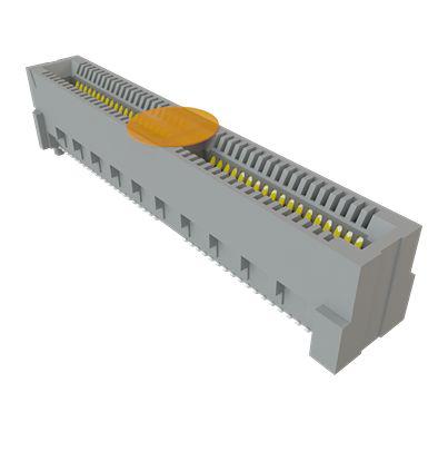 HTEC8-140-01-L-DV-A-K-TR Samtec, HTEC8 140 Way Vertical Push/Pull Card Edge Memory Card Connector With Surface Mount Termination