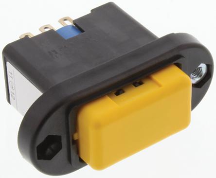 HE6B-M211 DPDT Off-On-Off Enabling Switch, IP65, Panel Mount