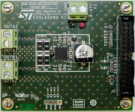 EVAL6206Q STMicroelectronics Demonstration Board Power Management for L6206Q for Drive a Single 2-Phase Stepper Motor or up to