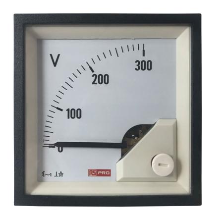 186-2456 RS PRO Analogue Voltmeter AC, Analogue Display 0.01