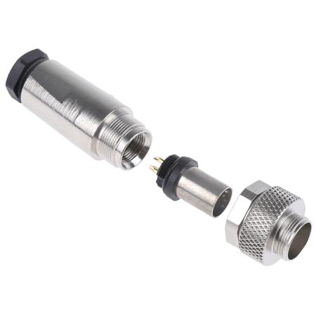 99-0405-10-03 Binder, 3 Pole Cable Mount Connector, Male Contacts