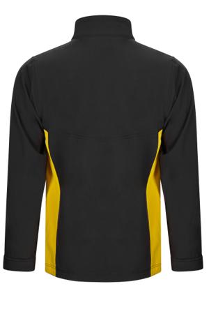 106004_00-17_3XL Velilla 106004 Black/Yellow, Comfortable, Soft Jacket, XXXL