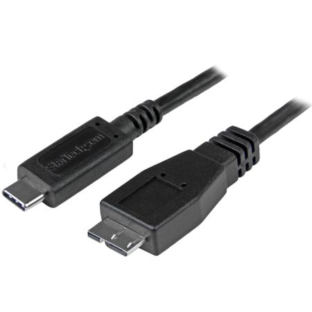 USB31CUB1M StarTech.com USB 3.1, Male USB C to Male Micro USB B, 10Gbps, 1m
