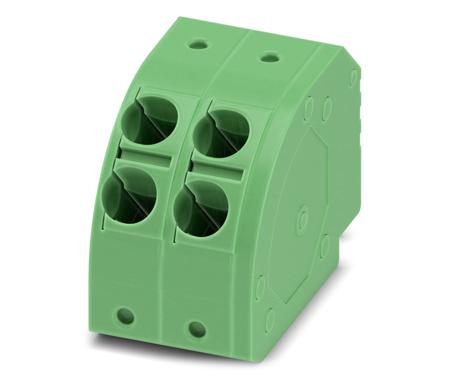 1725497 Phoenix Contact, 5mm Pitch, PTDA 2.5/ 2-PH-5.0, 2 Way, Right Angle, Pluggable Terminal Block, Plug, Cable Mount, Spring