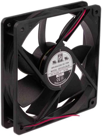 541-5340 RS Pro Axial Fan, 120 x 120 x 25mm, 122.4m³/h, 3W, 24 V dc