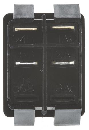 C6053ALNAEB Arcolectric (Bulgin) Ltd Illuminated Double Pole Single Throw (DPST), On-Off Rocker Switch Panel Mount