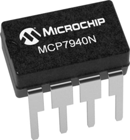 MCP7940N-E-SN Microchip MCP7940N-E/SN, Real Time Clock (RTC) Serial-I2C, 8-Pin SOIC