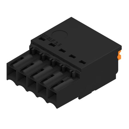 2459310000 Weidmüller  Series Straight Plug-In PCB Socket, 5-Contact, 1-Row, 3.5mm Pitch, Push In Termination