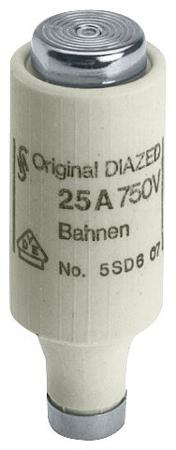 5SD601 Siemens 2A Diazed Fuse, gG, 750V ac/dc