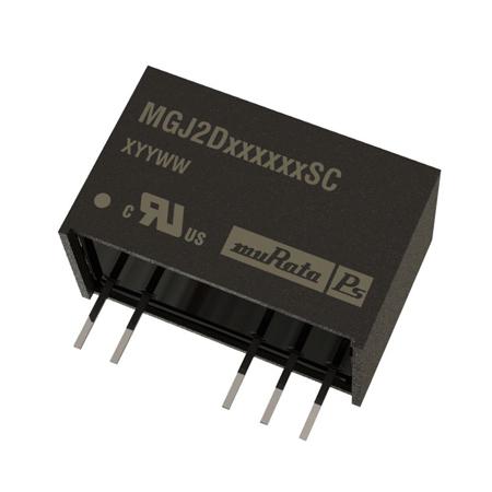 MGJ2D151802SC Murata Power Solutions MGJ2 DC-DC Converter, 18V dc/, 13.5 → 16.5 V dc Input, 2W, Through Hole