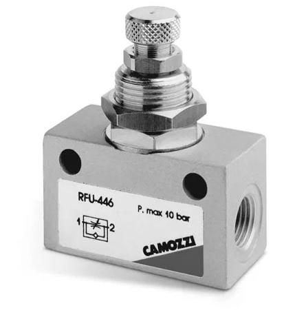 RFU-483-1-8 Camozzi RFU Non Return Valve G 1/8 Female Inlet, G 1/8 Female Outlet, 1 → 10bar