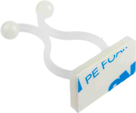 479-601 RS Pro Cable Clip Natural Self Adhesive Nylon Bunny Clip, 14.8mm Max. Bundle