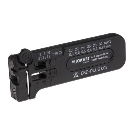 40028 Jokari ESD-PLUS Series Wire Stripper, 0.25mm Min, 0.8mm Max