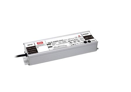 HLG-240H-42 MEAN WELL LED Driver, 42V Output, 240W Output, 5.72A Output, Constant Current / Constant Voltage Dimmable