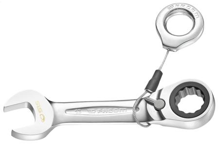 467S.12SLS Facom 467S Series Combination Ratchet Spanner, 12mm, Metric, Height Safe, Double Ended, 106 mm Overall