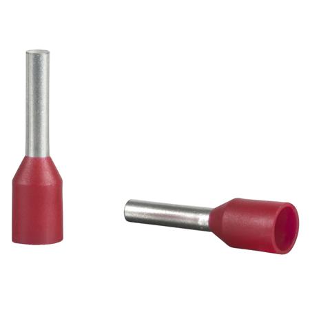 DZ5CEB010D Schneider Electric, Linergy DZ5 Insulated Cable End, 8mm Pin Length, 1.7mm Pin Diameter, Red